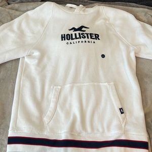 Mens Hollister White Hoodie